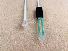 Cordons de test SM 2 pôles, avec fiche de test vers prise modulaire 6P2C pour bloc de déconnexion MDF 71 #TP-1401-100, 1,5 m
