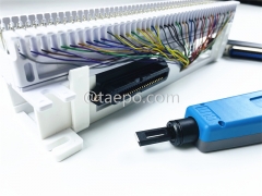 Bloc S66M de 50 paires avec 1 connexion RJ21 femelle à 50 broches