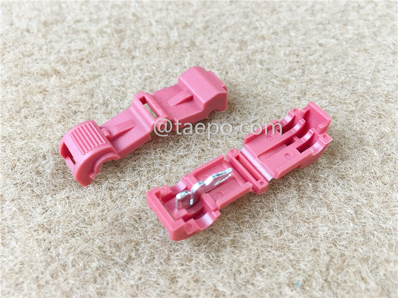 Connecteurs électriques auto-dénudants 951, fil unique, conducteur AWG22-18, broche simple, rouge