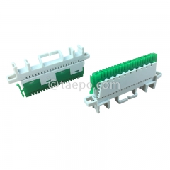 Module de connexion à profil super compact 10 paires avec guide-fil