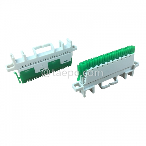 Module de connexion à profil super compact 10 paires avec guide-fil
