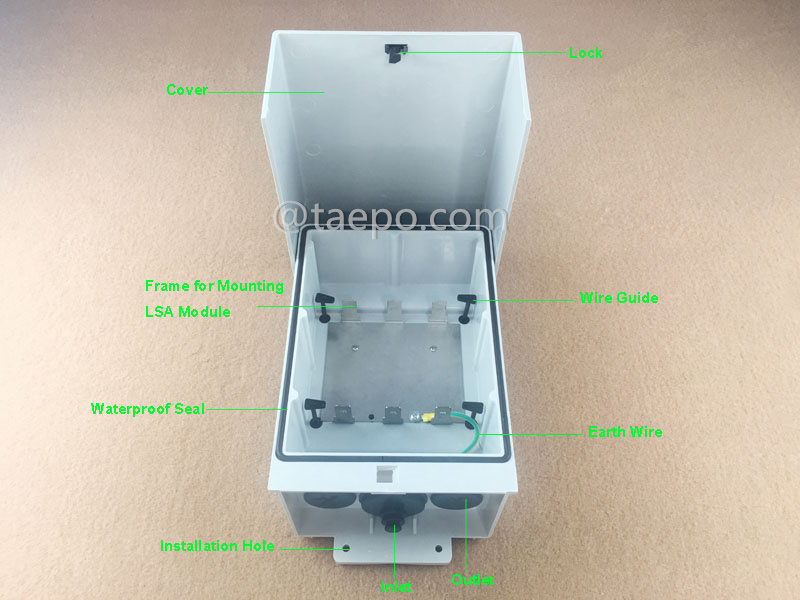 Images d'illustration pour la boîte de connexion extérieure 30 paires 1B 11 pour module LSA