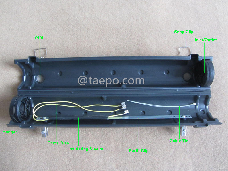 Illustrations pour fermeture aérienne en cuivre de 400 paires