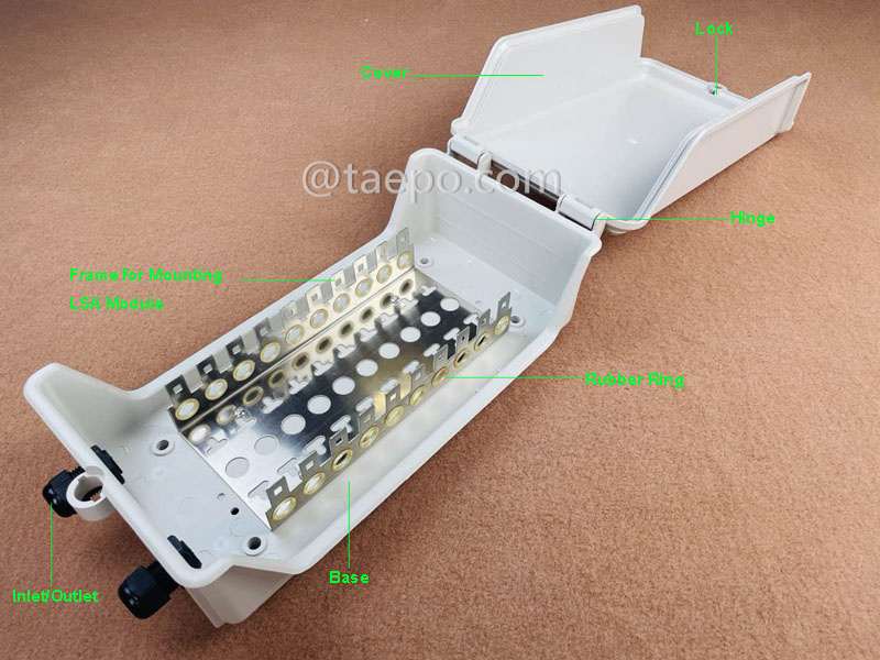 Images illustratives pour boîte de distribution extérieure pour 100 paires pour module LSA