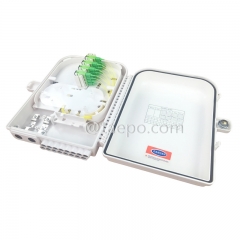 Boîte de distribution de fibre (FDB), extérieure, SC, 16 fibres, boîtier en plastique