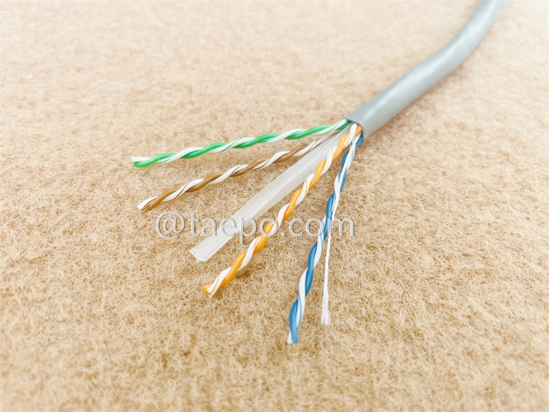 Câble LAN, CAT6, UTP, 4 paires, cuivre nu, AWG23, conducteur solide, 305m/rouleau