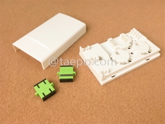 Boîtier de terminaison de fibre optique (FTB), intérieur, SC, 4 fibres, boîtier en plastique