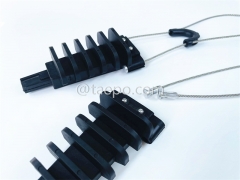 Pince d'ancrage, diamètre de câble 4,5-9 mm, L260 mm, acier avec revêtement en nickel, 4 kN