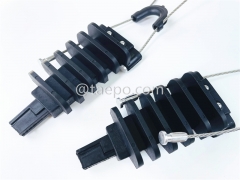 Pince d'ancrage, diamètre de câble 4,5-9 mm, L260 mm, acier avec revêtement en nickel, 4 kN