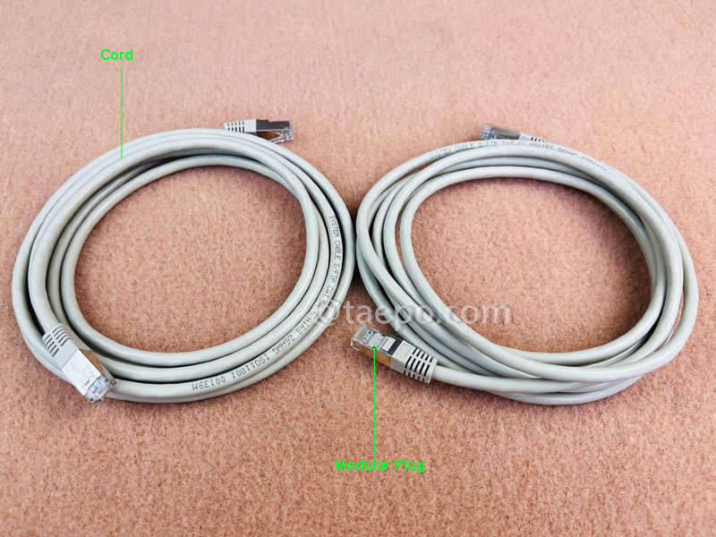 Illustrations pour câble de raccordement LAN, CAT6A, S/FTP, RJ45-RJ45, 1m