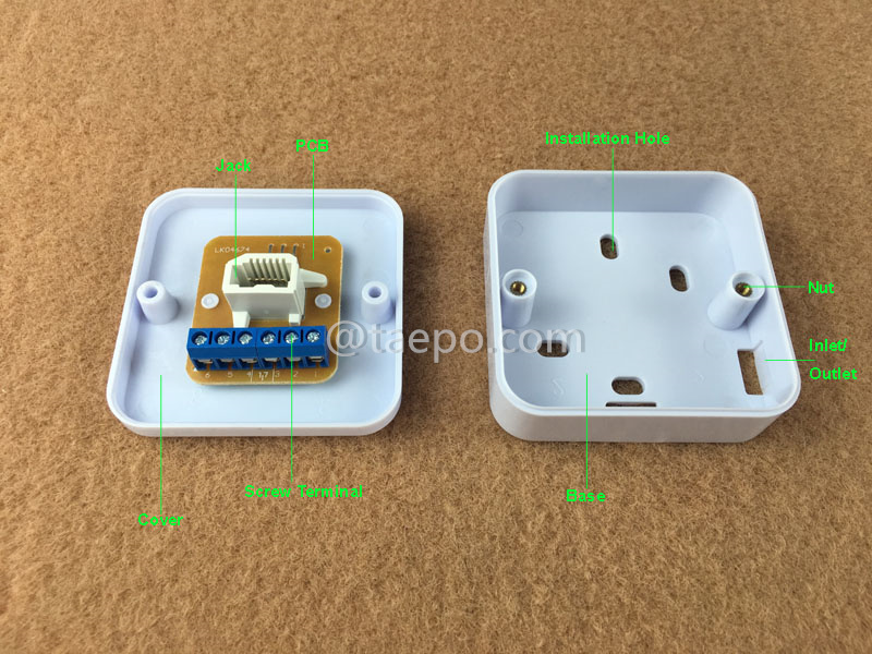 Images illustratives pour prise téléphonique RJ11 à 1 port, Royaume-Uni, CAT3, 6P6C