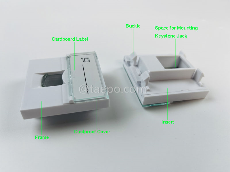 Images d'illustration pour insert 1 port, 45x45 mm, style français