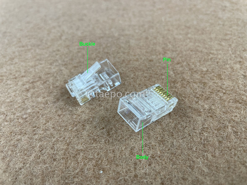 Images illustratives pour Prise modulaire, CAT6A, RJ45, 8P8C, UTP
