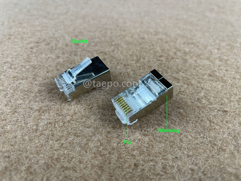 Images illustratives pour Prise modulaire, CAT6A, RJ45, 8P8C, STP