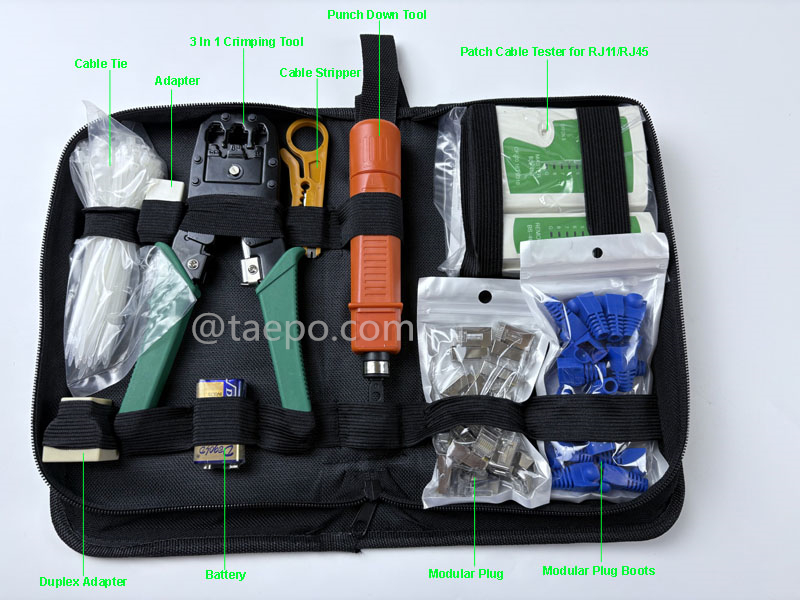 Images illustratives du kit d’outils réseau
