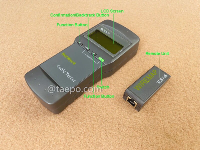 Images illustratives du testeur de câble patch intelligent pour RJ11/RJ45/BNC