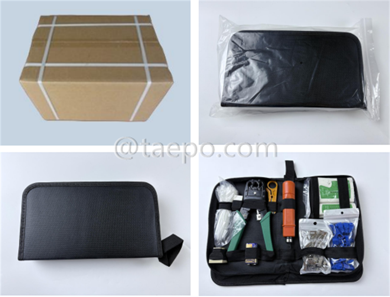 Images de l’emballage du kit d’outils réseau