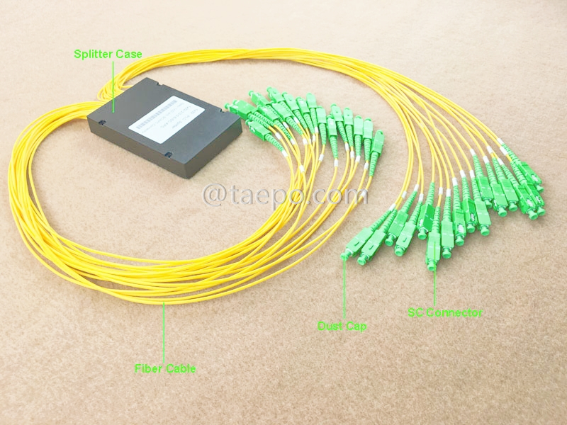 Images illustratives du répartiteur optique, PLC, boîtier en plastique, 1x32, avec connecteur SC/APC