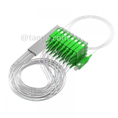 Séparateur optique, PLC, tube en acier, G657A, 1x32, tube lâche de 0,9 mm, 1 m, avec connecteur SC/APC