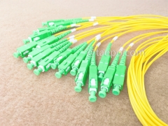 Répartiteur optique, PLC, boîtier en plastique, G657A, 1x32, tube lâche de 2 mm, 1 m, avec connecteur SC/APC