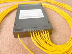Répartiteur optique, PLC, boîtier en plastique, G657A, 1x16, tube lâche de 2 mm, 1 m, avec connecteur SC/APC